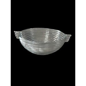 Vintage 1938-43 discontinued Anchor Hocking Manhattan clear 7 inch large fruit b